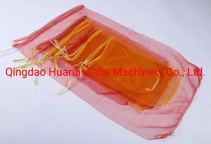 Onion Mesh Bag Knitting Machine HDPE Mesh Bag Making Machine for Food Factory Supply Small Knitted PE Sleeve Net Tubular Mesh Packing Garlic Ginger Onion