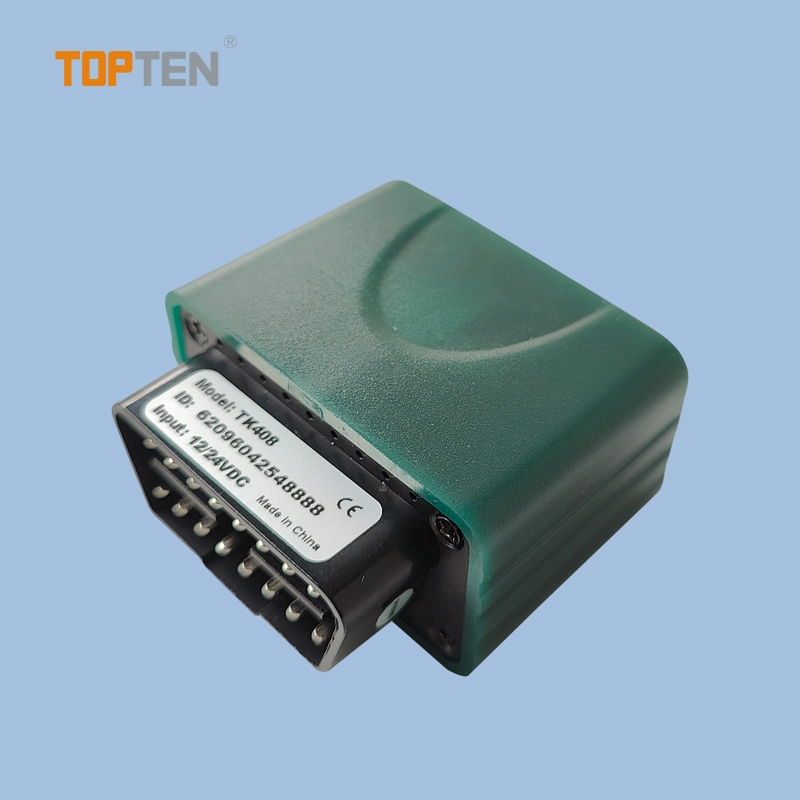 4G Plug&amp;Play fácil instalación Tracker GPS Localizador para Auto con conector OBD (TK408)