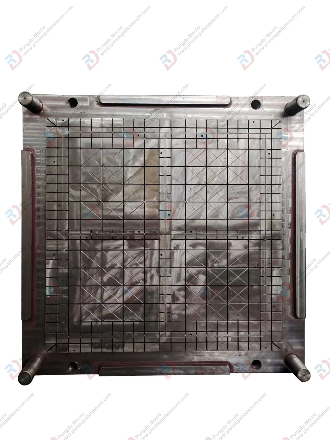 1300*1100*100mm Disposable Grid Net Light Plasitc Injection Nine Foot/Leg Pallet Mould