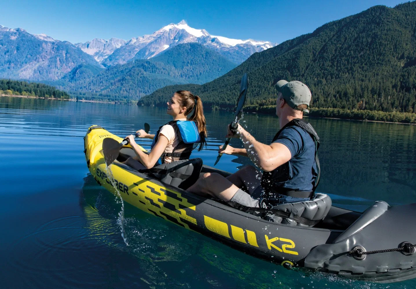 بيع جيد شعبي سهل تعيين كاياك علامة قابلة للنفخ PVC Yellow Kayak زورق مطاطي