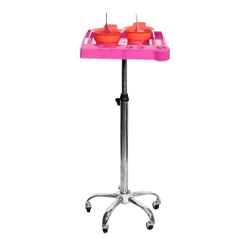 Beauty Salon Hair Dye Tool Cart with 5 Wheels Hair Extension Trolley