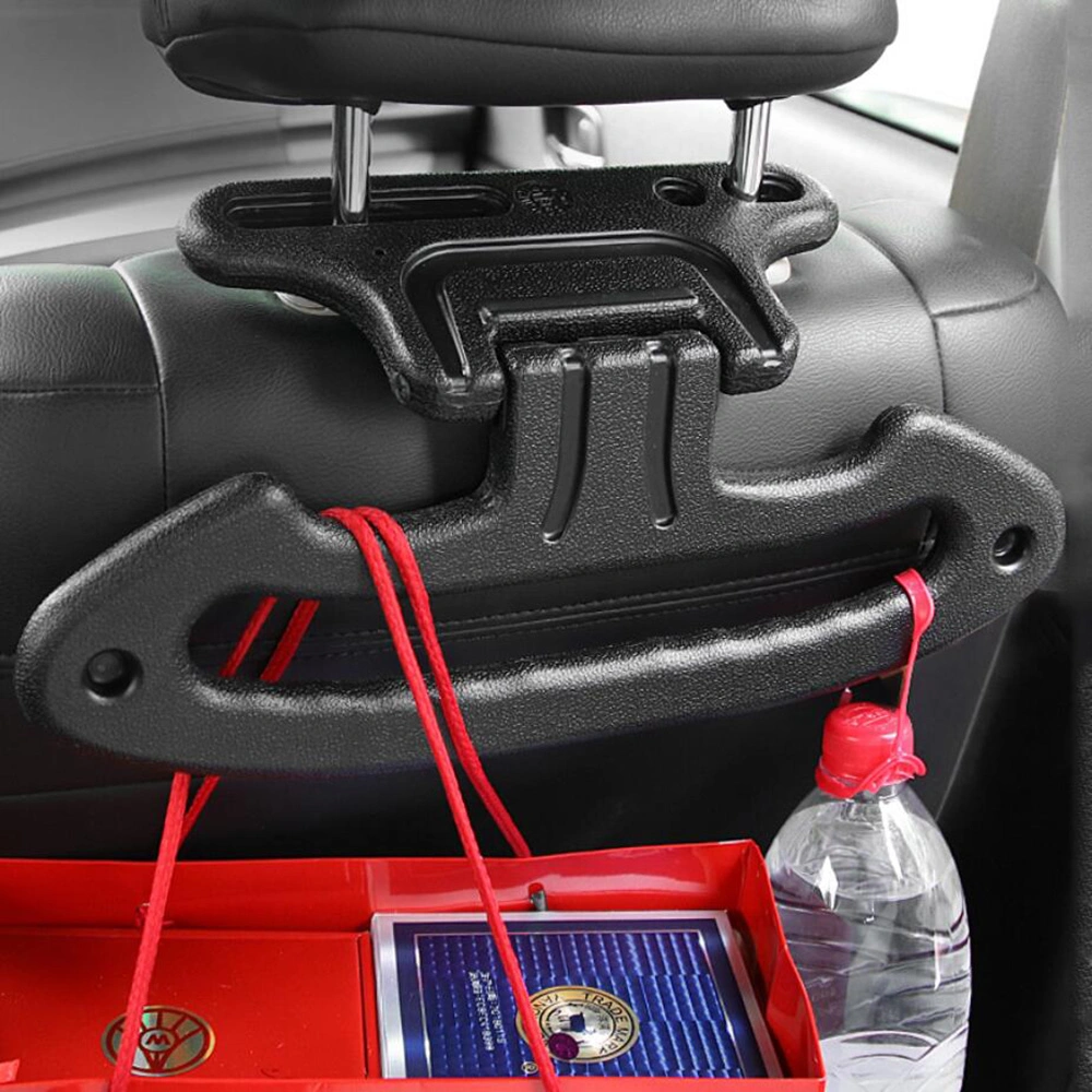 Car Seat Back Headrest Safety Handle Passenger Grip, Car Folding Safety Handle Bag Hanger Hook Vehicle Headrest Clothes Hanger Bar Wyz12898
