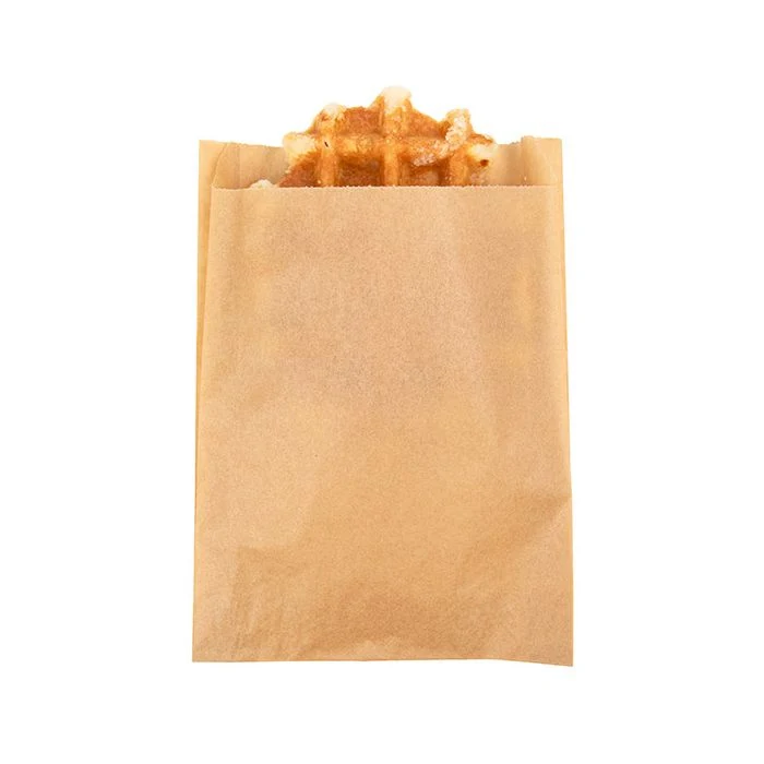 Bolsa de embalaje desechable con logotipo personalizado hamburguesas Envasado de pollo asado Bolsa de papel