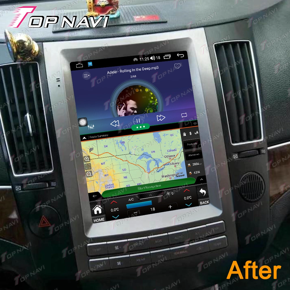 نظام Android 10.0 2 DIN Car Multimedia Touch Screen Stereo DVD مشغل GPS الملاحة راديو فيديو لهونداي فيراكروس IX55 2008 - 2012