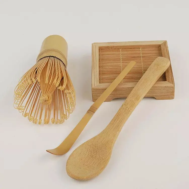 Matcha Whisk Traditionelles Set Aus Bambus Mit Scoop-Tee Und Matcha-Whisk