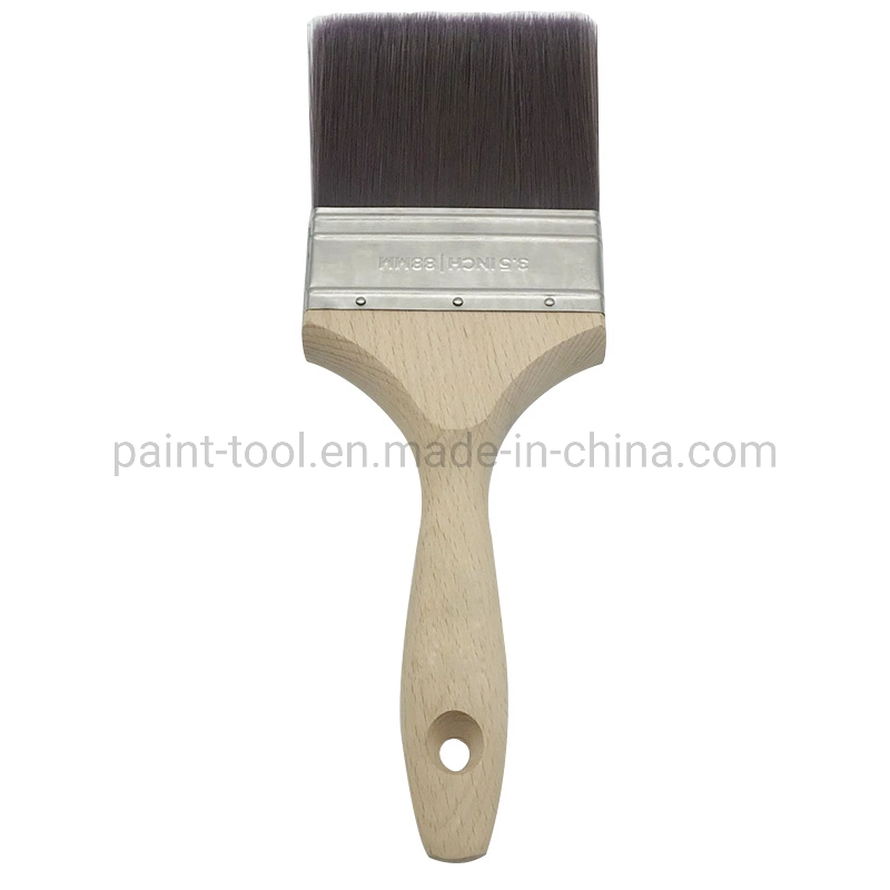 Professional Wall Paintbrush with Soft Synthetic Filaments Made in China