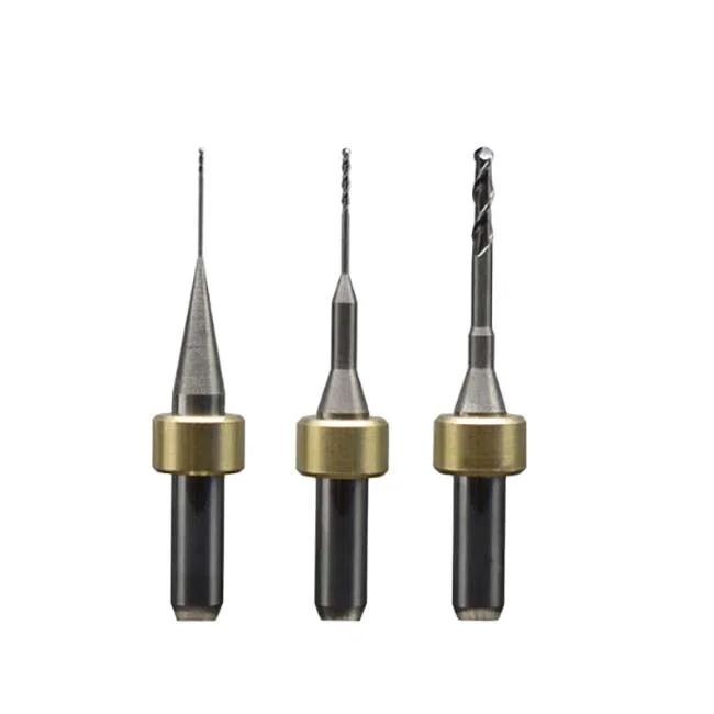 Big Promotion Obt CNC Carbide Tools Manufacturer مفهرس Intmill Ball Noice EndMils 2 Flute 0.5 مم Tisin Dental End Mill