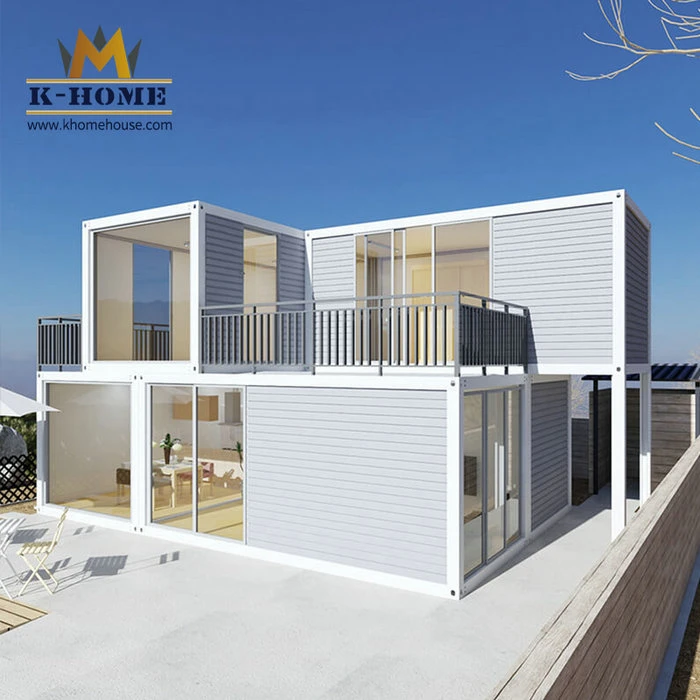 Duplex Loft Style Modular House Flat Pack Container Home with Office