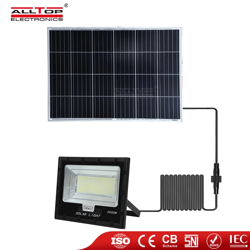 Alltop 2021 150 Watt 250 Watt 400 Watt 24V Microwave Plastic LED Solar Flood Light Motion Sensor DMX Solar LED Flood Light