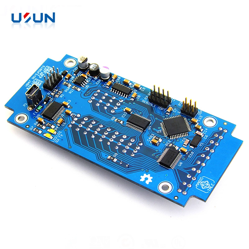 Rendimiento de alta calidad/alto costo It180A placas de circuito rígido Fabricación Electrónica PCB Azul Máscara de soldadura de cobre