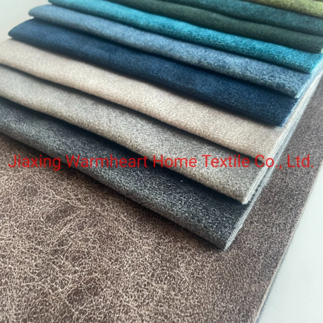 China impresso de poliéster em relevo Holland Velvet Sofá cama de móveis material de revestimento da estrutura de banco Car Pano decorativos K01