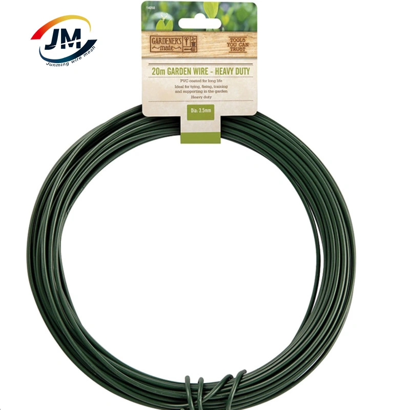 Green Heavy Duty Twist Garden Wire for Twine Tomato Branches Vines and Tying up Cable Wires 30.5m