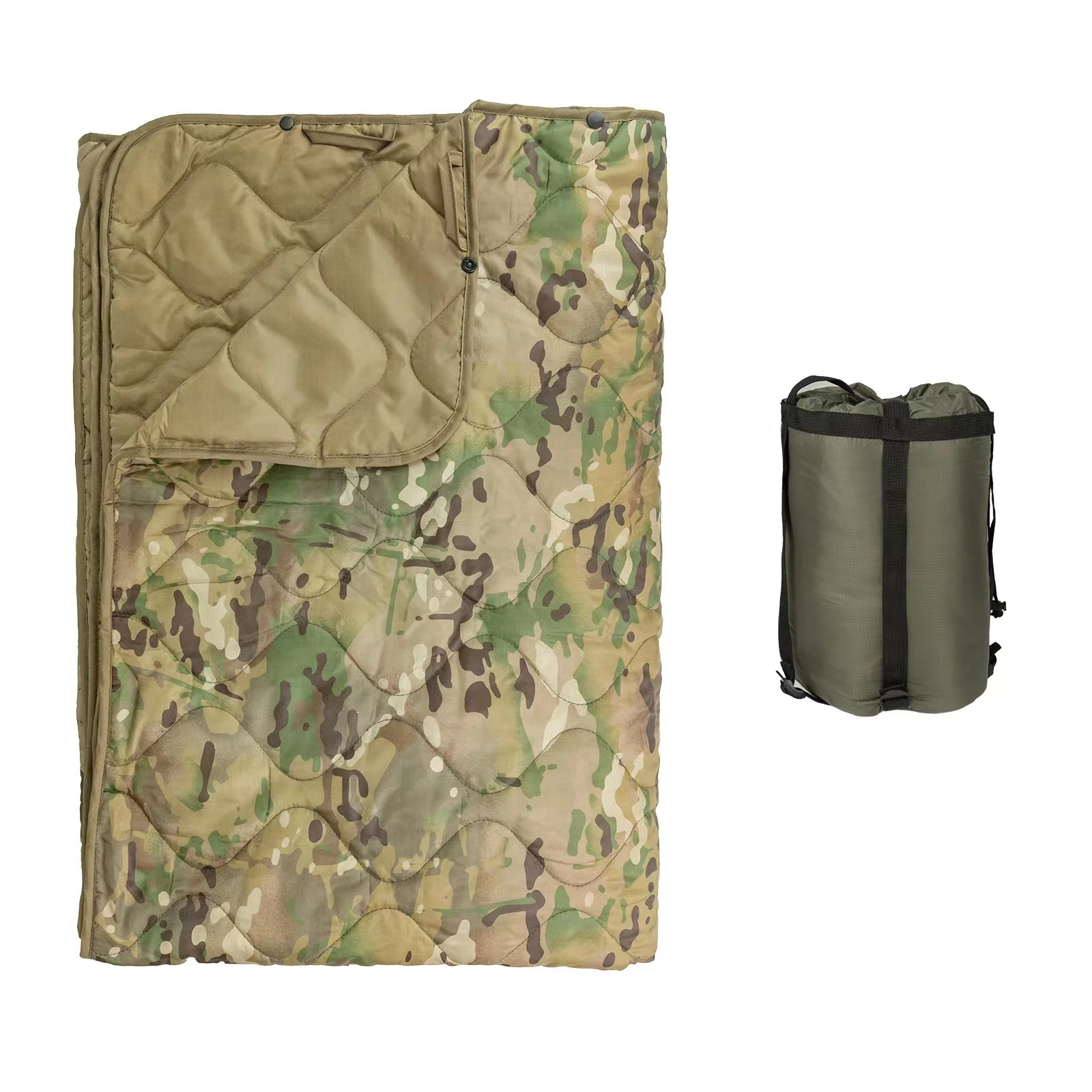 Al por mayor impermeable mantas Woobie al aire libre Camping Camouflage manta