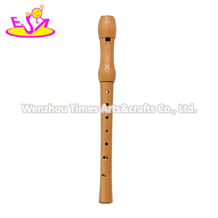 2022 Wholesale Educational Wooden Musical Instrument Flute Toy for Kids W07D024