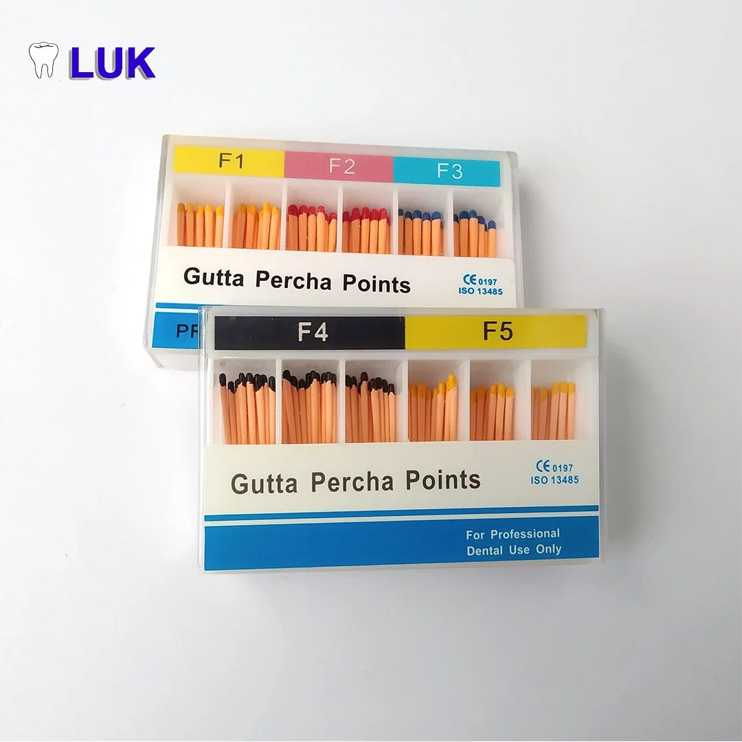 تصنيع جميع الأحجام Dental Disposable endodontic Root Canal Gutta Percha النقاط