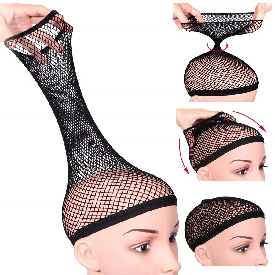 Nylon Fishnet Wig Caps Stretchable Mesh Weaving Hair Net Wig Liner Cap