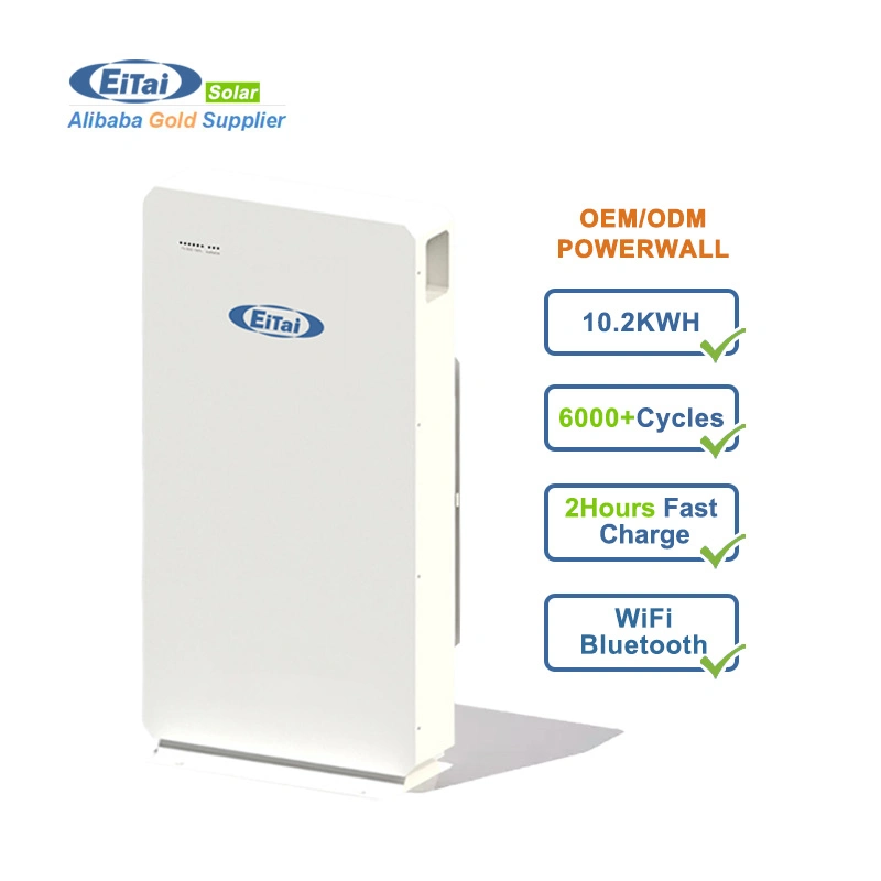 Eitai Deep Cycle 48V200ah Power Wall LiFePO4 Energiespeicher Lithium Ion 10kw Home Solar-Akkupack