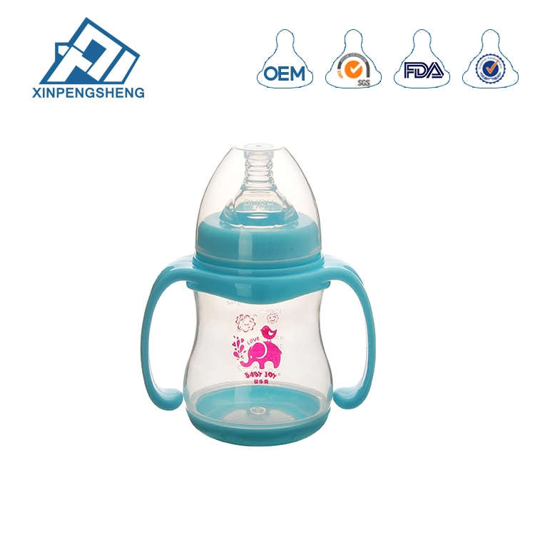 6oz/180ml PP Baby Feeding Bottle Milk with Handle Milk Feeder Bottle