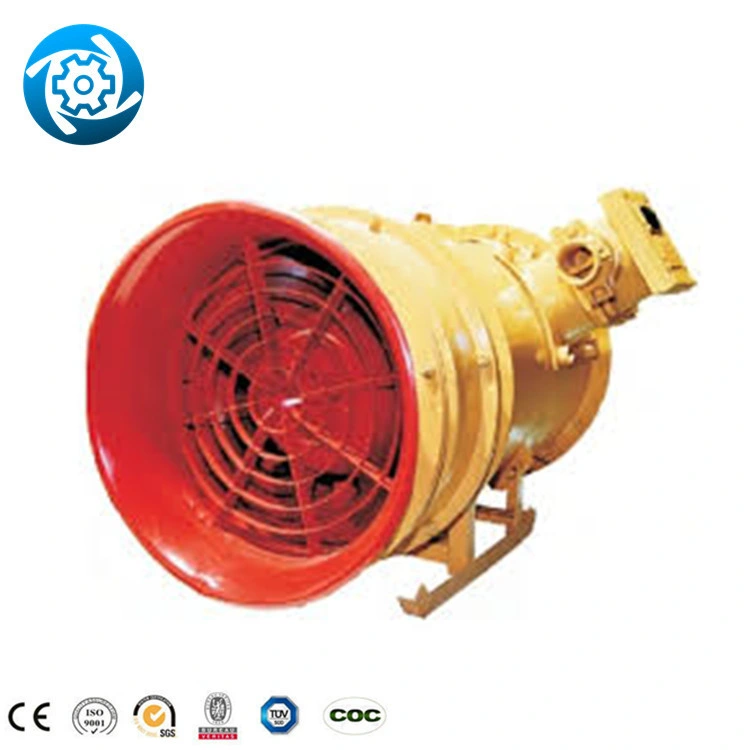 OEM SDS Ventilateur axial à jet industriel pour tunnel éolien CE approuvé pour l'écoulement décent du tunnel de charbon souterrain de la mine de 75 kW pour l'exploitation minière.