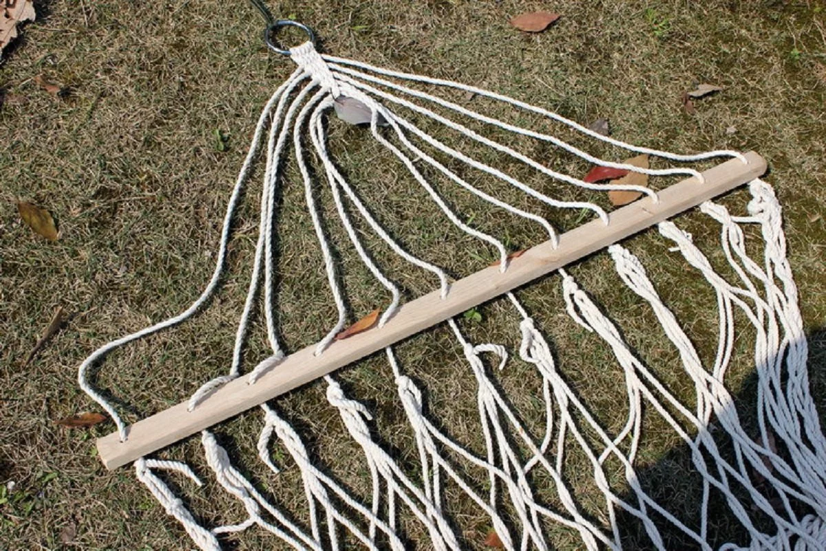 Single Net Hammocks with Tree Straps Spreader Bars Esg16929