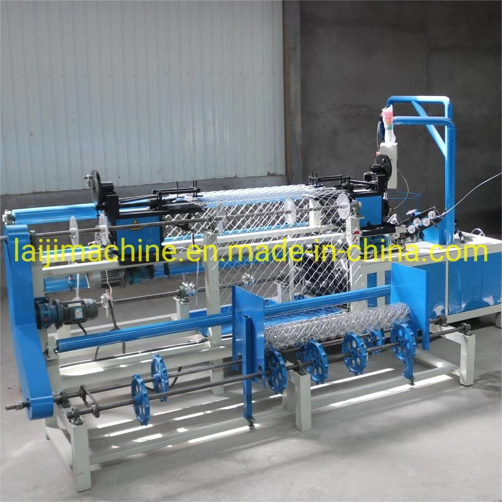 Semi Automatic High Speed Single Wire Diamond Mesh Making Machine Chain Link Fence Making Machine