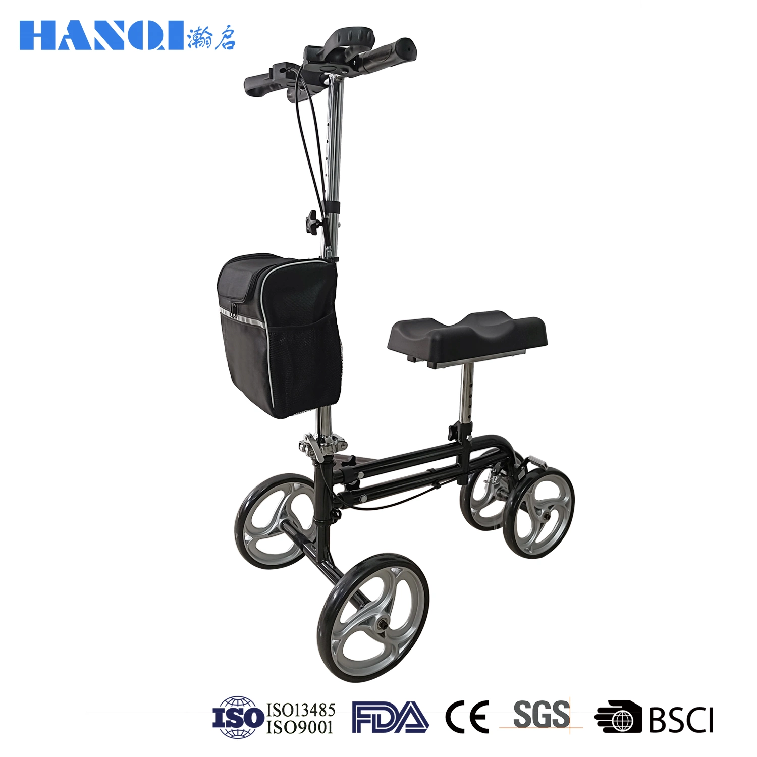 Roller personnes âgées Walker dispositifs médicaux fournitures thérapeutiques Knee Walker avec Support de genou