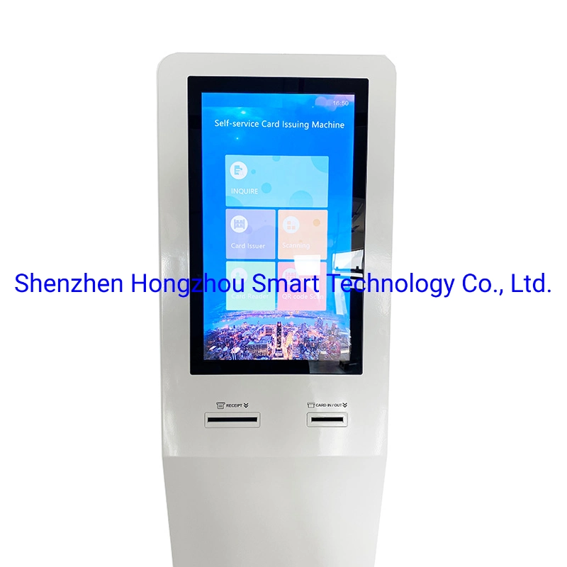 Built in RFID Card Reader SIM Card Dispenser Self Service Hotel Check-in Kiosk