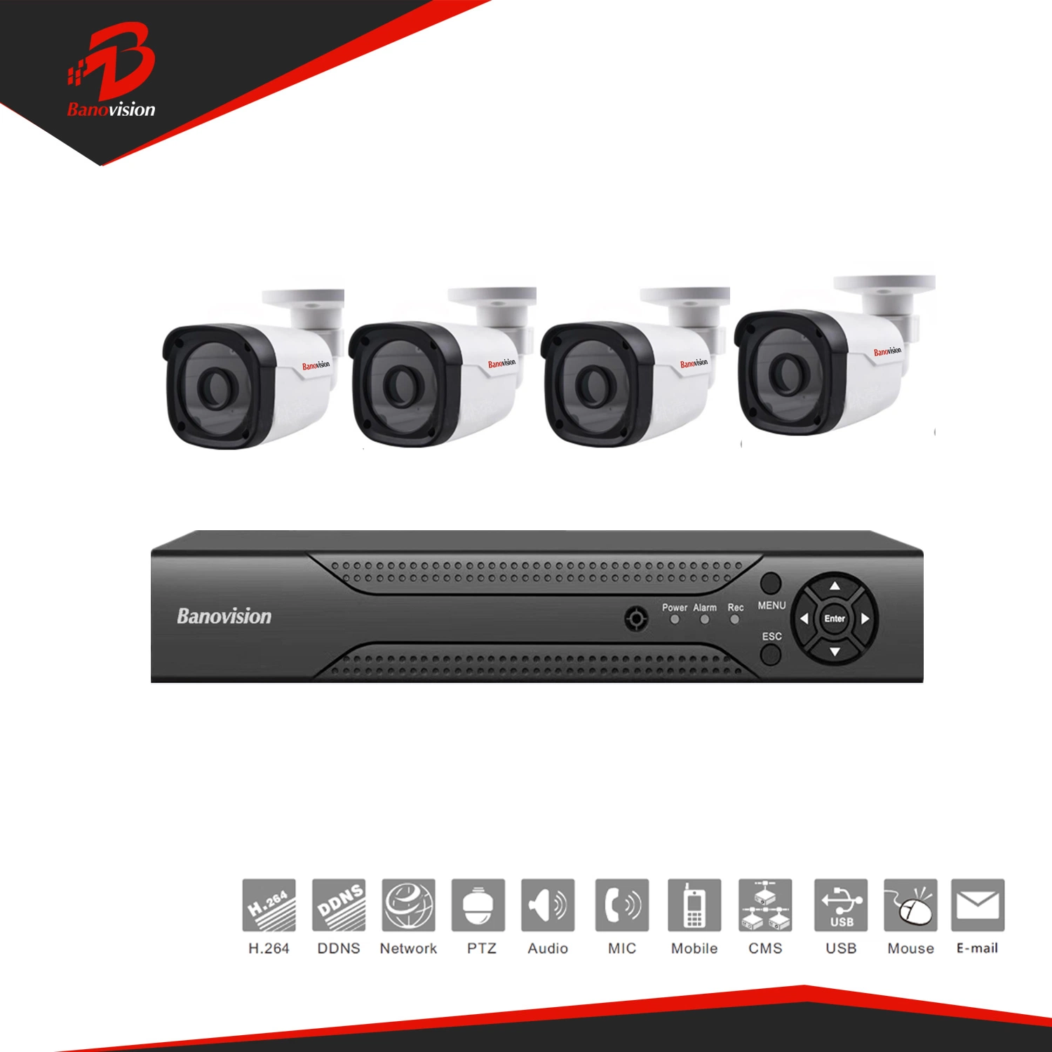 4CH 720p CCTV Security Ahd DVR Digital Video Recorder CCTV System