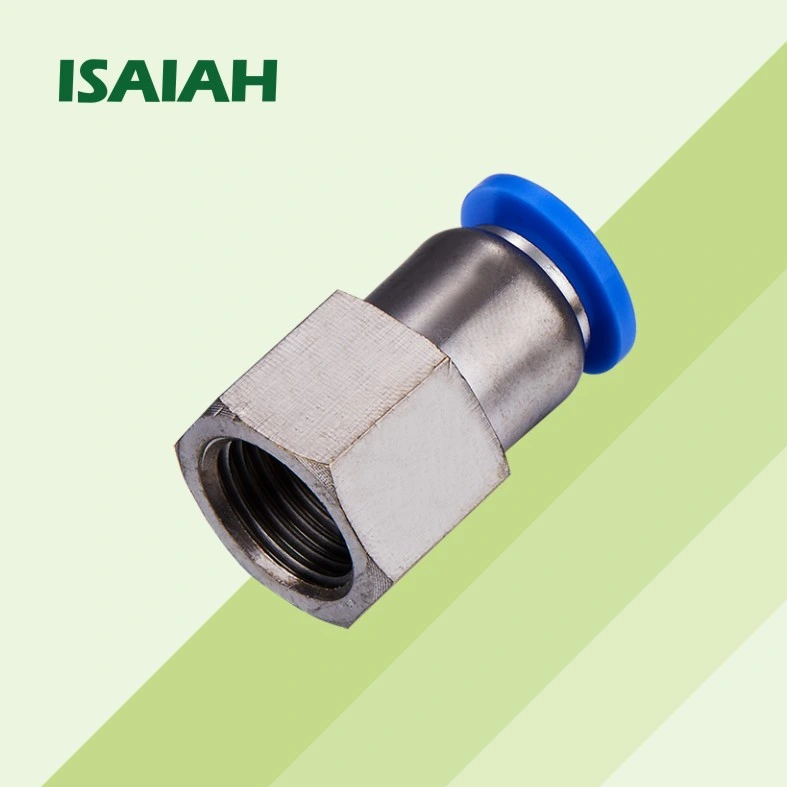 Isaiah China Manufacturer Quick Connector Straight Pipe Fitting Air Tube Fitting