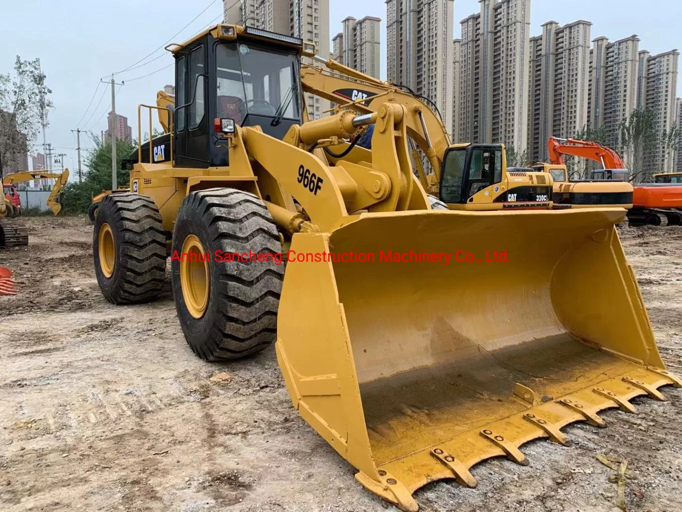 Secondhand Construction Machinery Front Loader 966f Caterpillar Wheel Loader