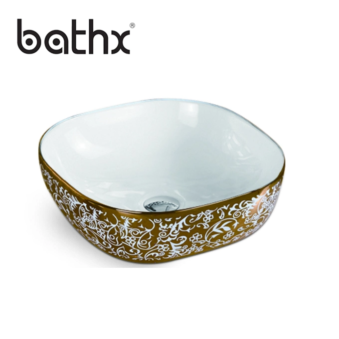 European Style Bathroom Ceramic Fashionable Design Quality Color Wash Basin Sink