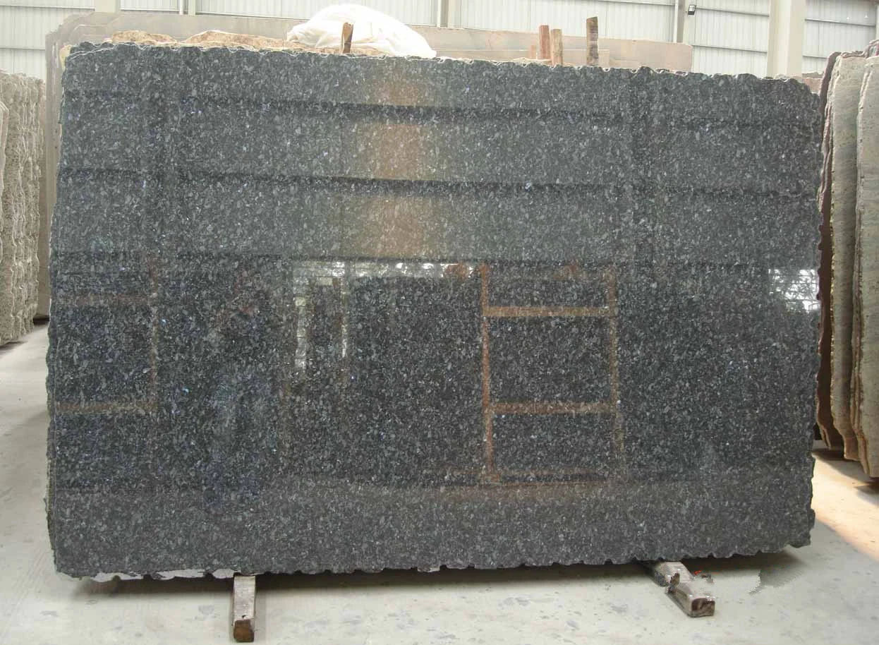 Natural Stone black/white/grey polished/honed/flamed/Brushed/Sawn  Emerald Pearl Granite Slabs for interiors/ exterior/outdoor floor/wall