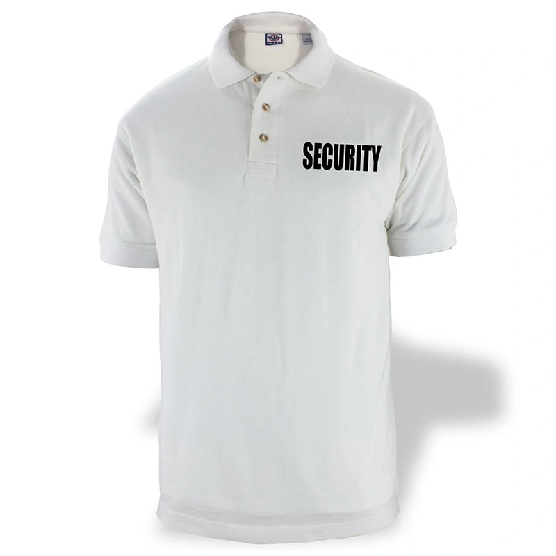 White Color Security Guard Uniform T-Shirt Police style Uniform Tactical Security Polo T-Shirt