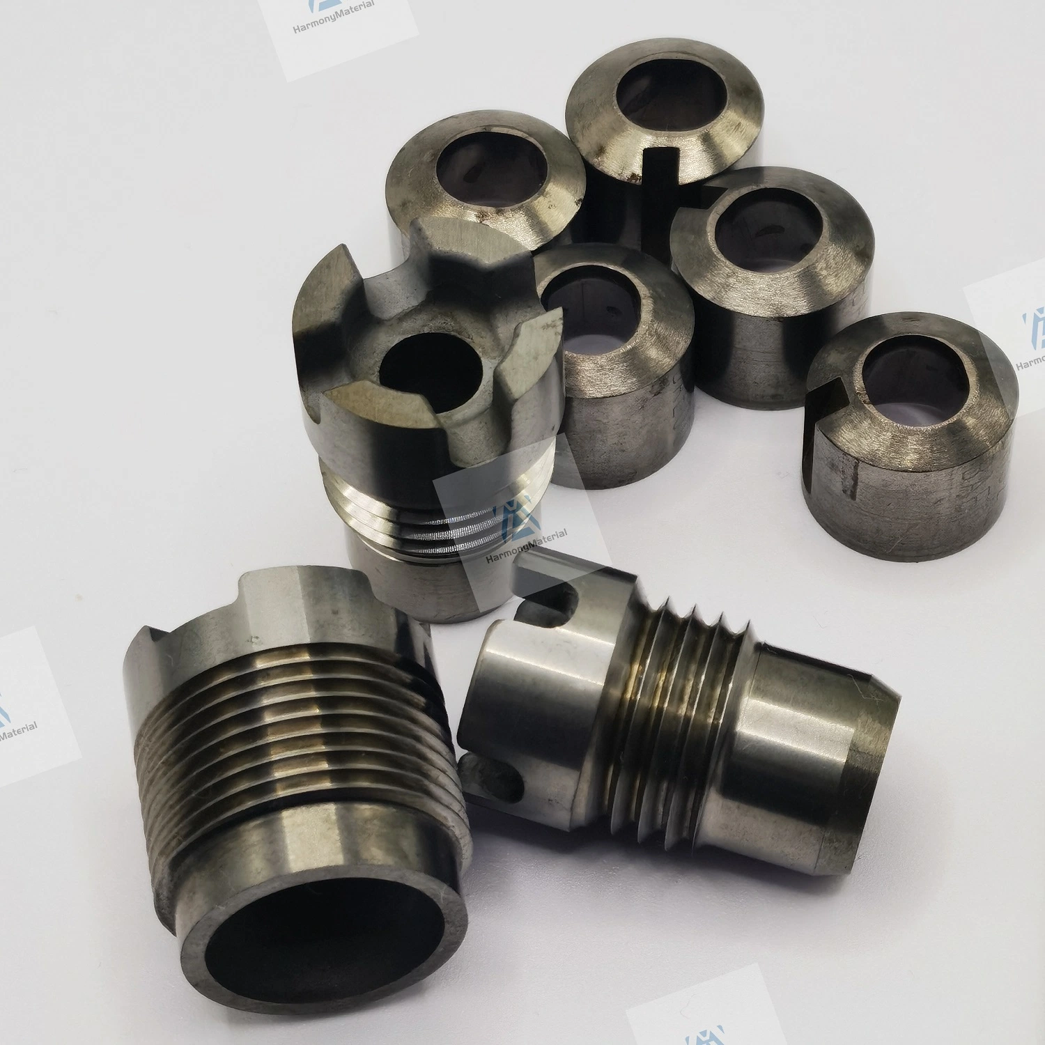 Oil Field PDC Drill Bits Spare Parts Customized Tungsten Carbide Thread Nozzles