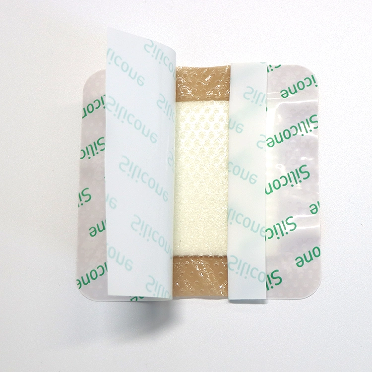 Wego Surgical Silicone Border Foam Wound Dressing Non-Woven Foam Dressing