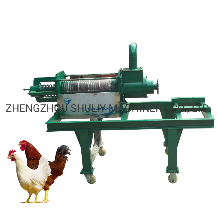 Poultry Cow Pig Chicken Dung Manure Dewatering Machine Extruder Dryer Solid Liquid Separator