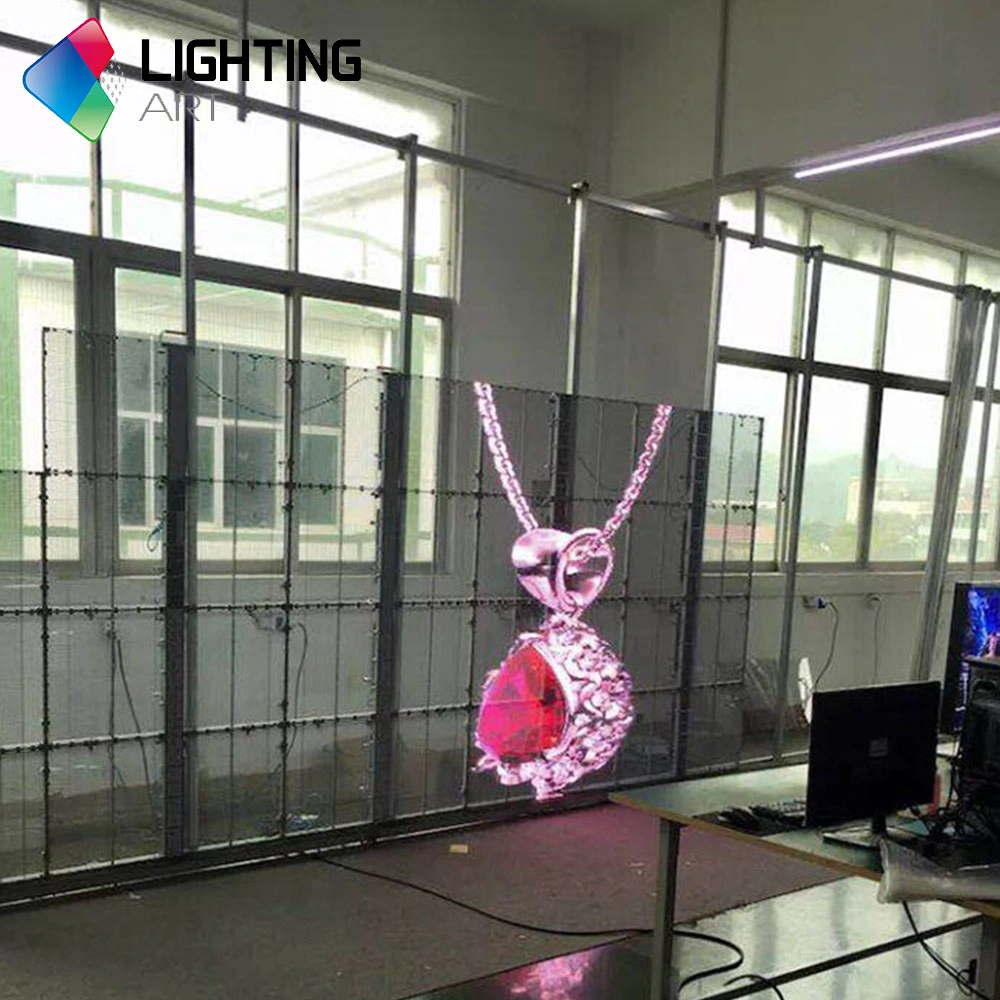 Transparent LED fixe l'écran DEL transparente mur vidéo de voir à travers l'affichage Mural LED pour la publicité