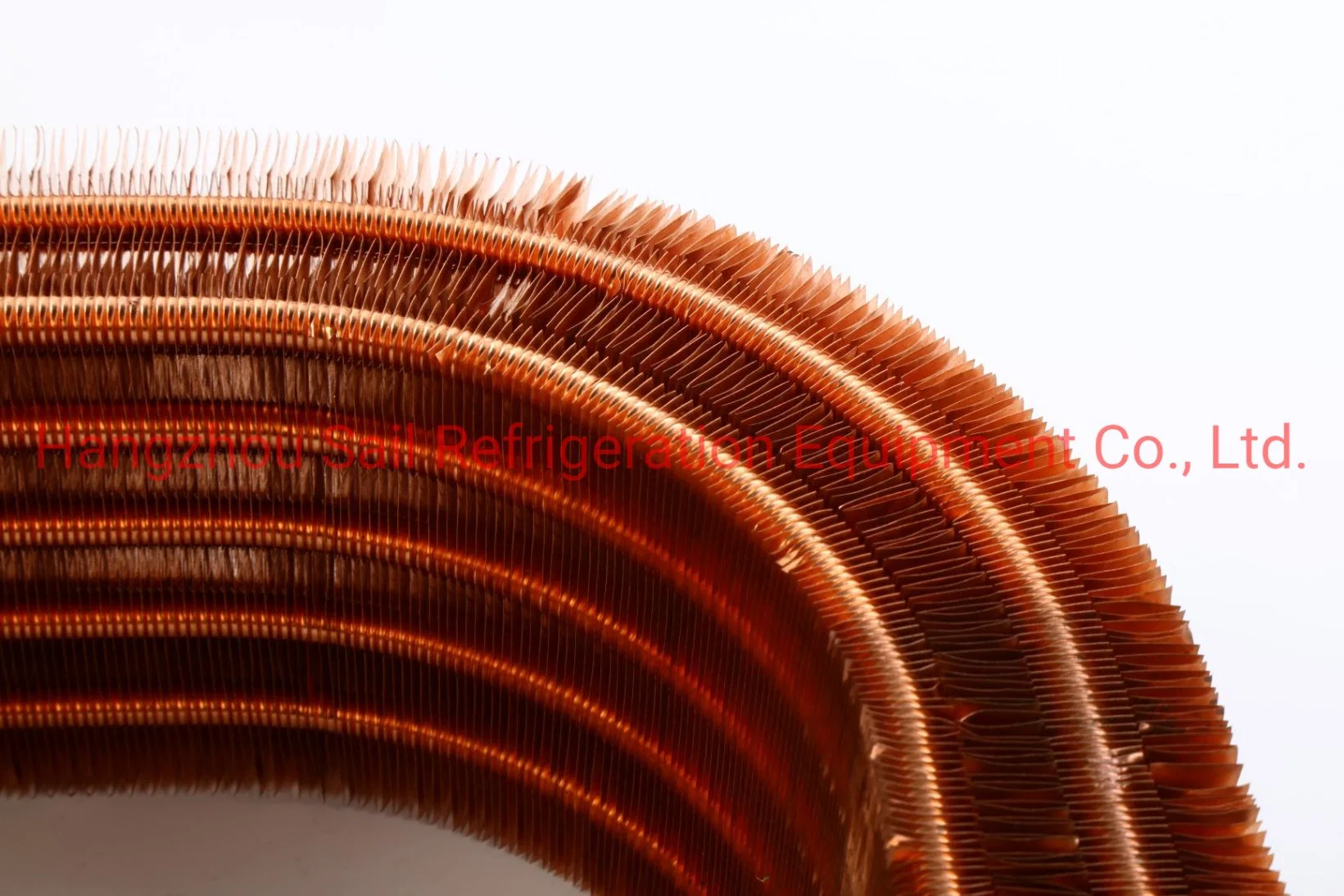 Tubo de cobre en forma de U precio de fábrica de aletas de cobre tipo bobina del condensador del intercambiador de calor