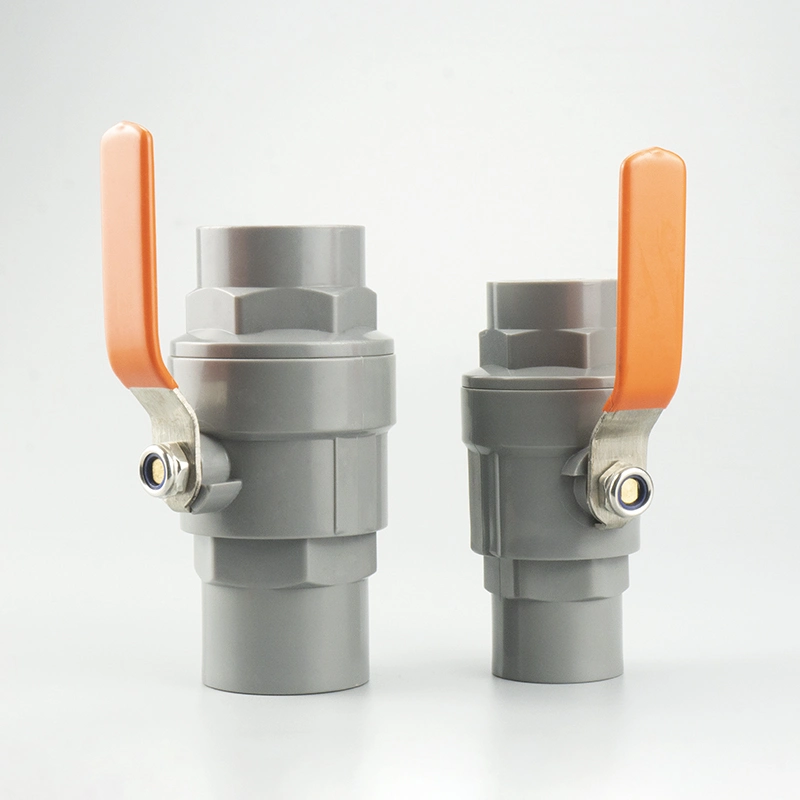 Pntek Pipe Fittings Best Price Plastic PVC Two Pieces Ball Valve Ball