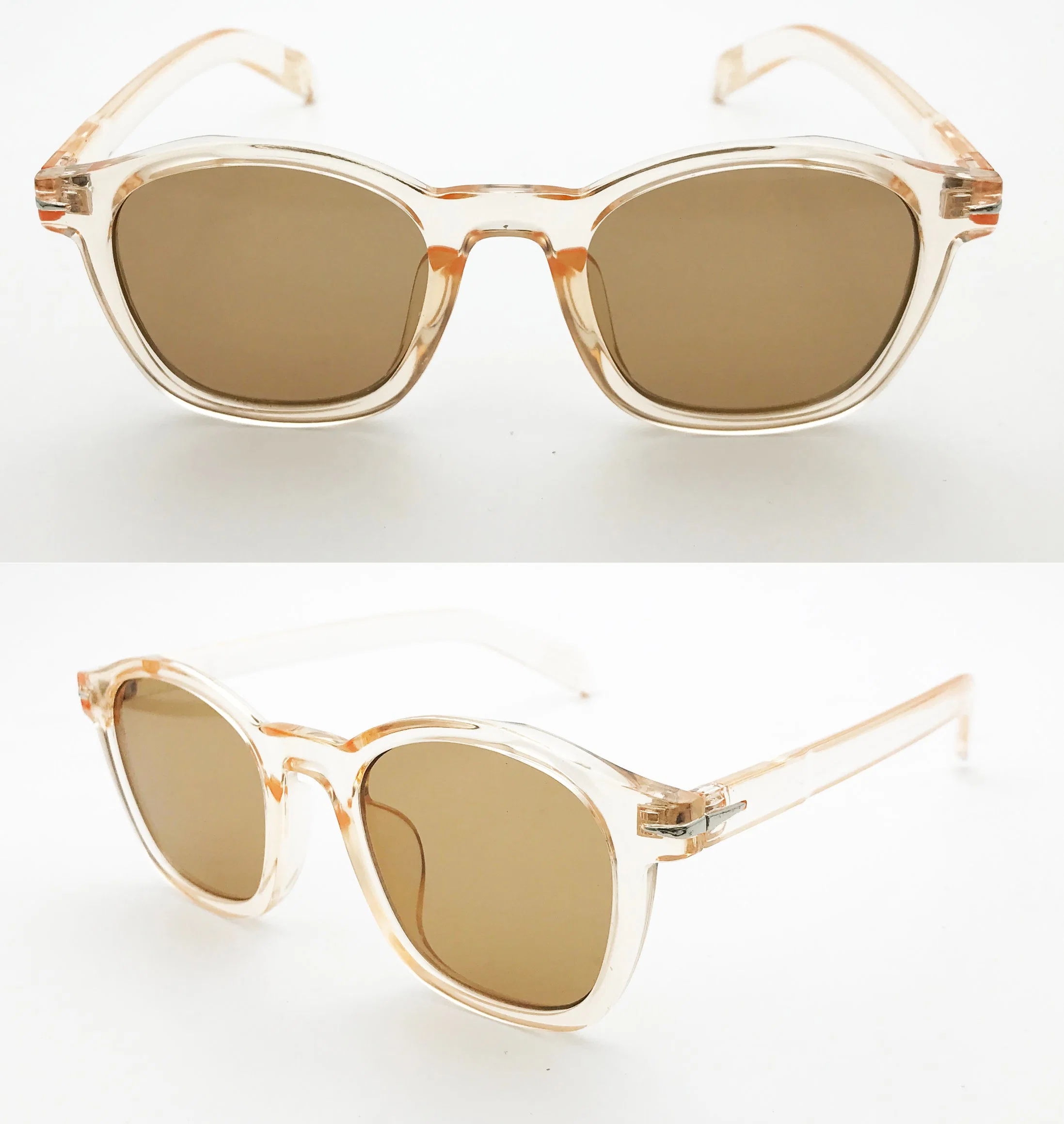 Ouyuan Square Rayba Plastic Metal Decoration Lady Fashion Sunglasses