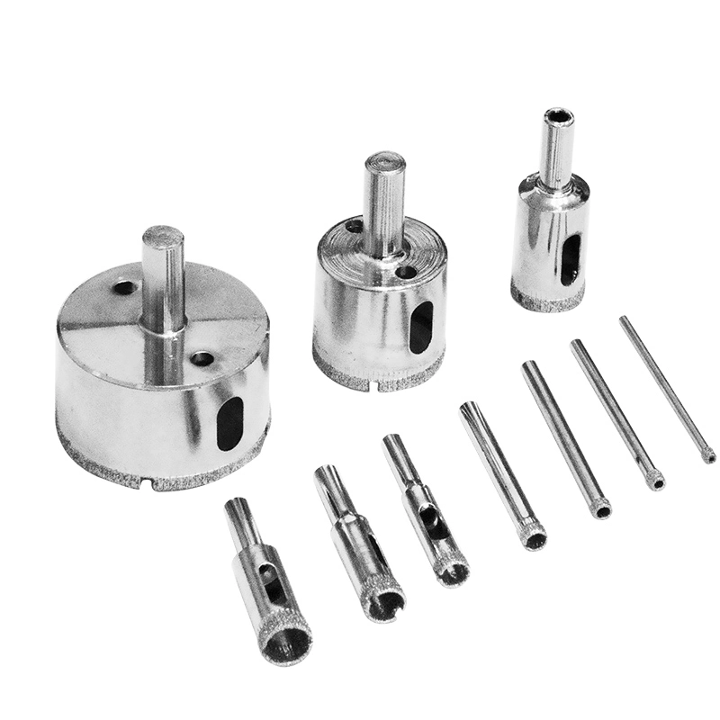 No. 4 Diamond Hole Saw Set Integrated Steel Hole Opener 10PCS (3, 4, 5, 6, 8, 10, 12, 18, 32, 50)