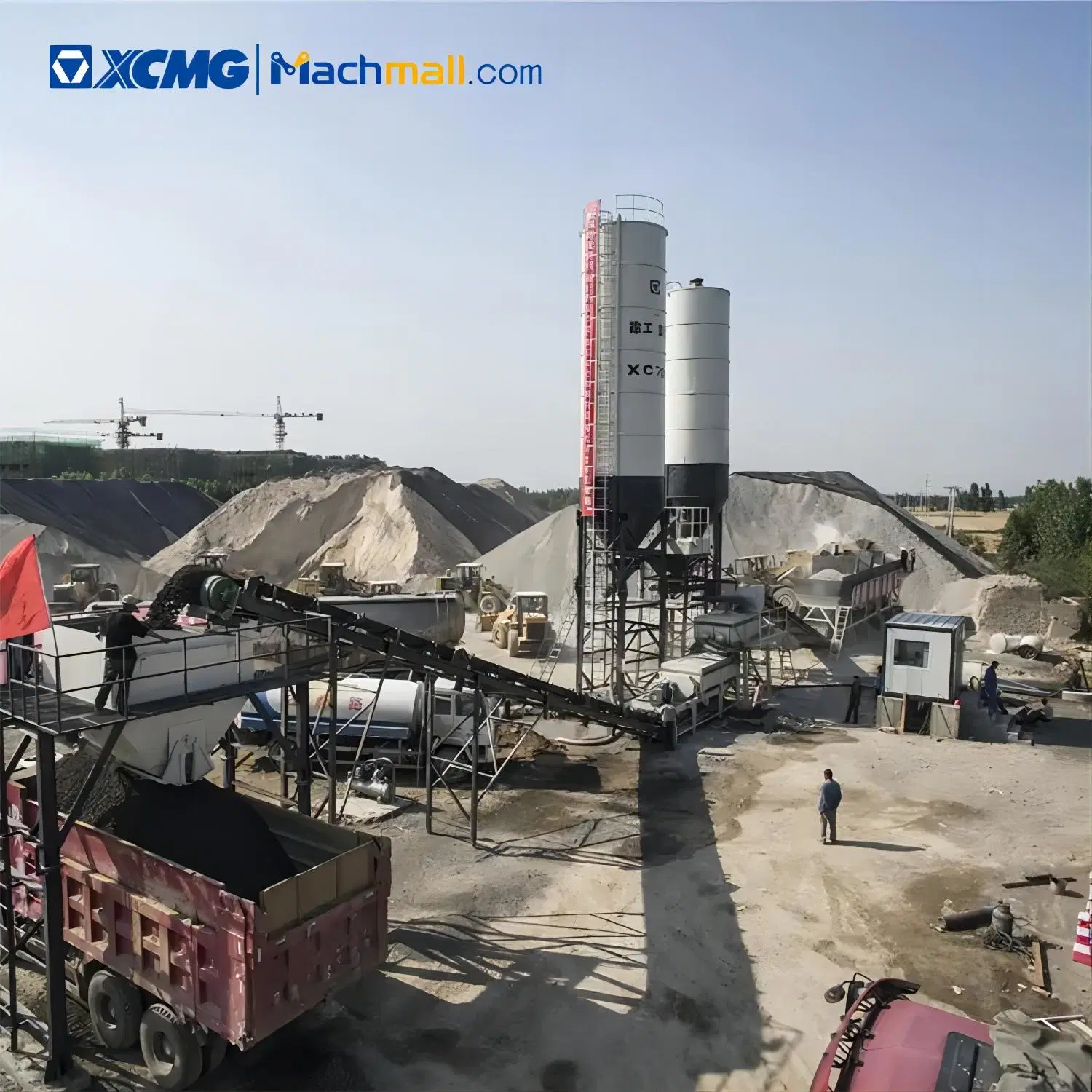 XCMG Official 500t/H Soil Stabilizer Concrete Asphalt Batching Plant Xc500 for Sale