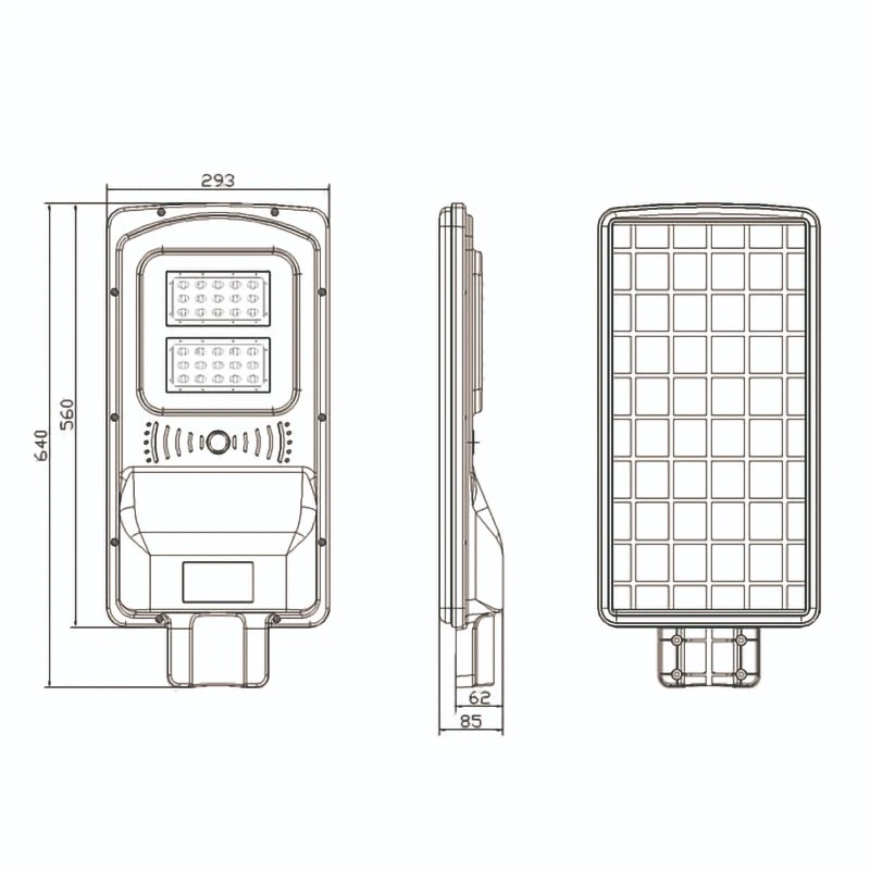 20W Mini All in One/Integrated Solar LED Street Light Waterproof