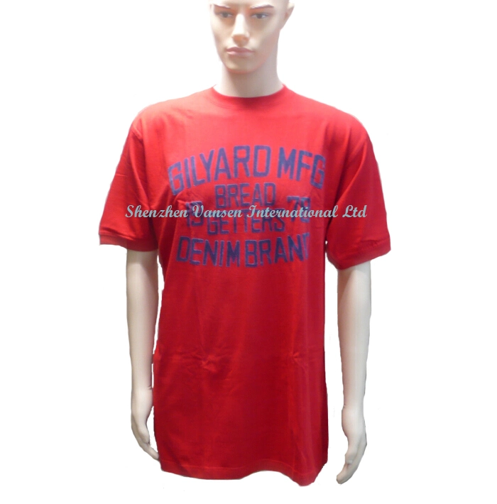 La publicité personnalisée de Red T shirt avec logo flocage de l'impression