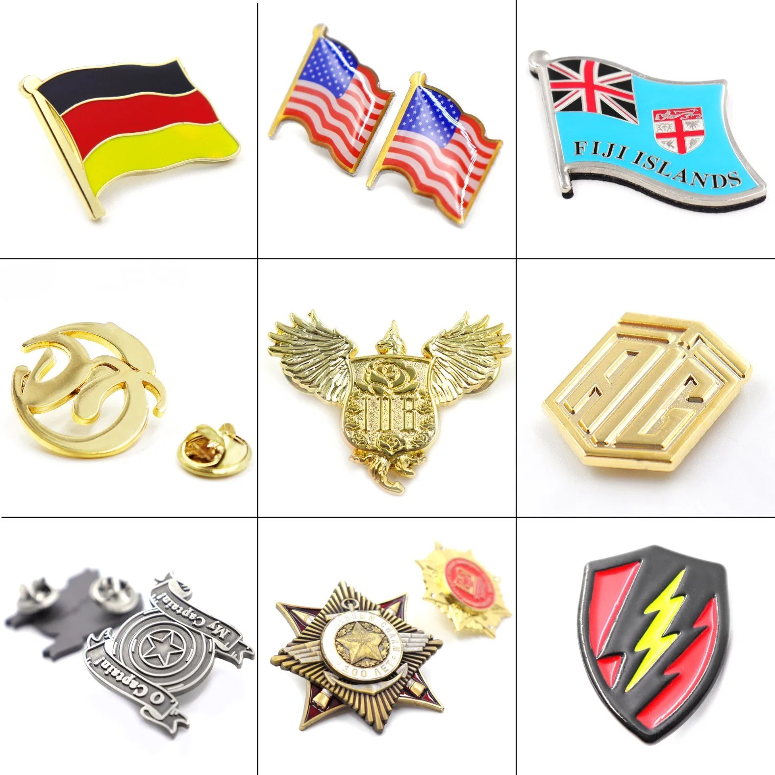 Fabricación Metal PIN Badge China Wholesale Metal PIN Badge