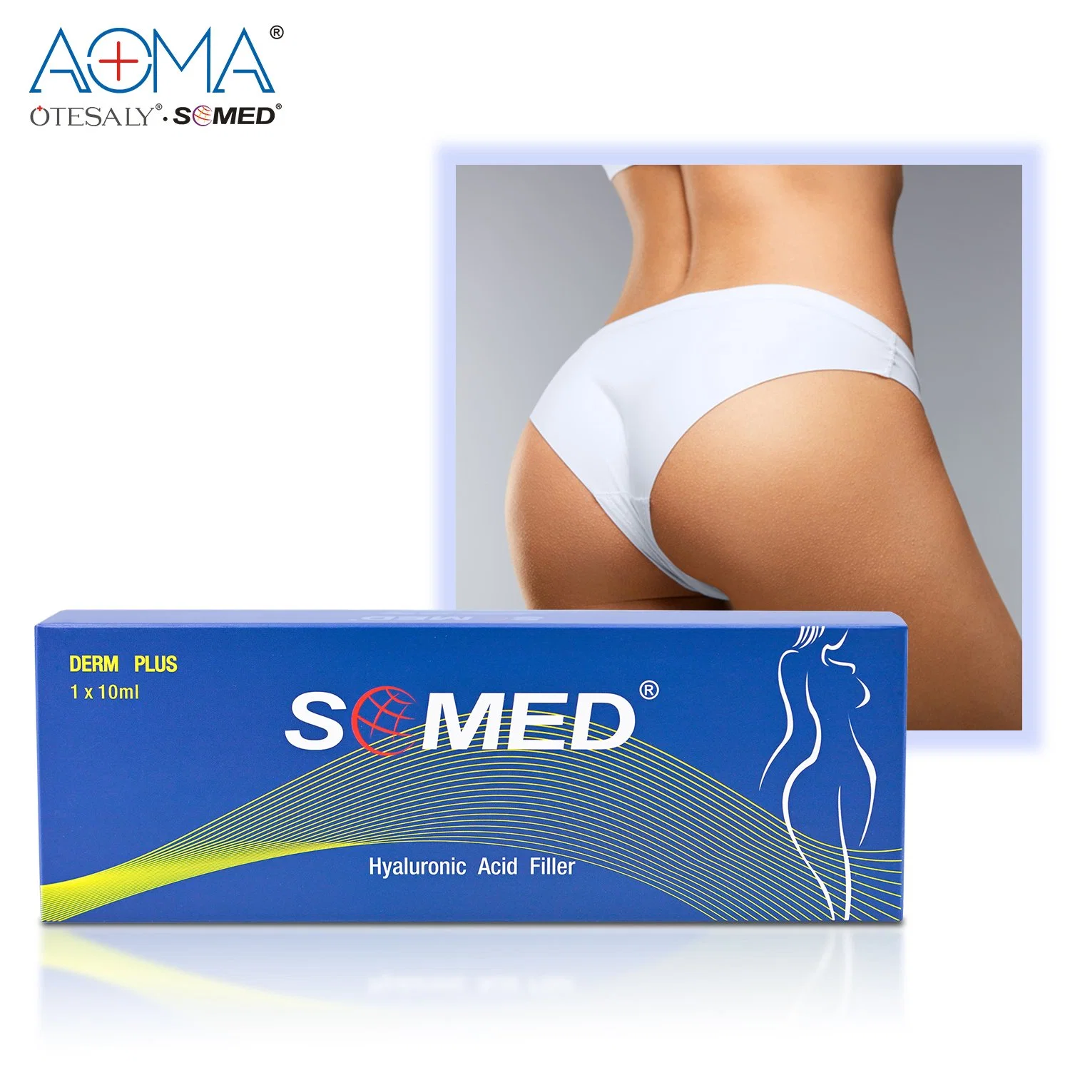 Melhores preços Cofre 10 ml botas Somed Derm Plus Breast Enhancer Injeção de enchimento de ácido hialurónico melhorado