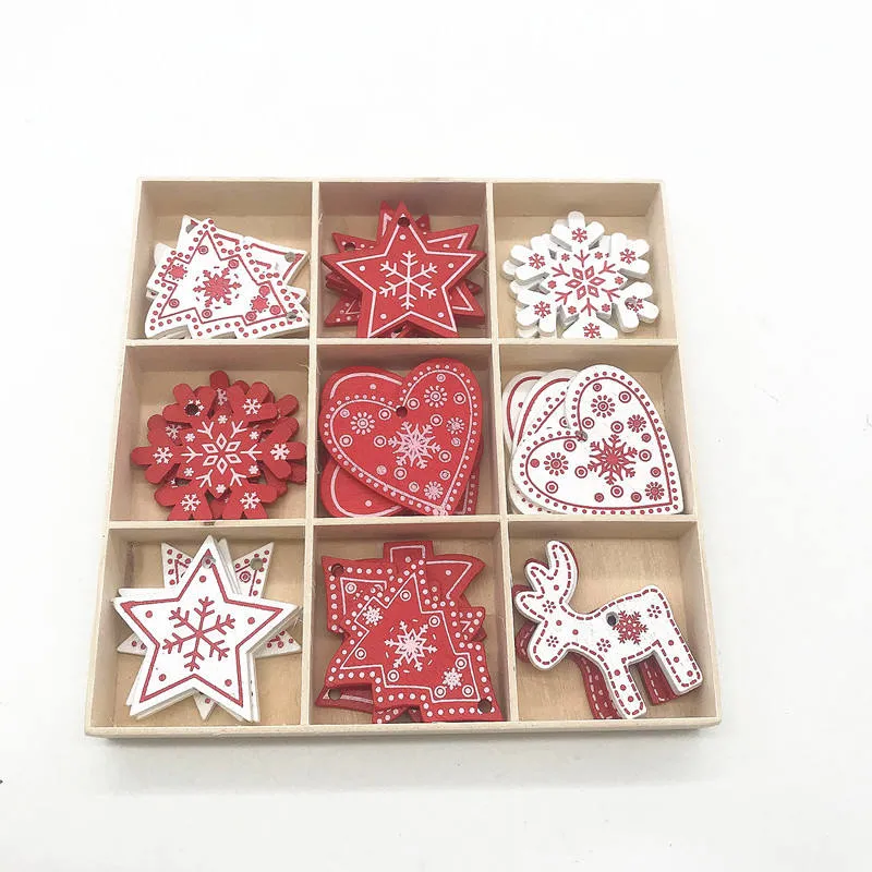 Bricolage Accessoires artisanat Creative en bois de Noël coffret cadeau