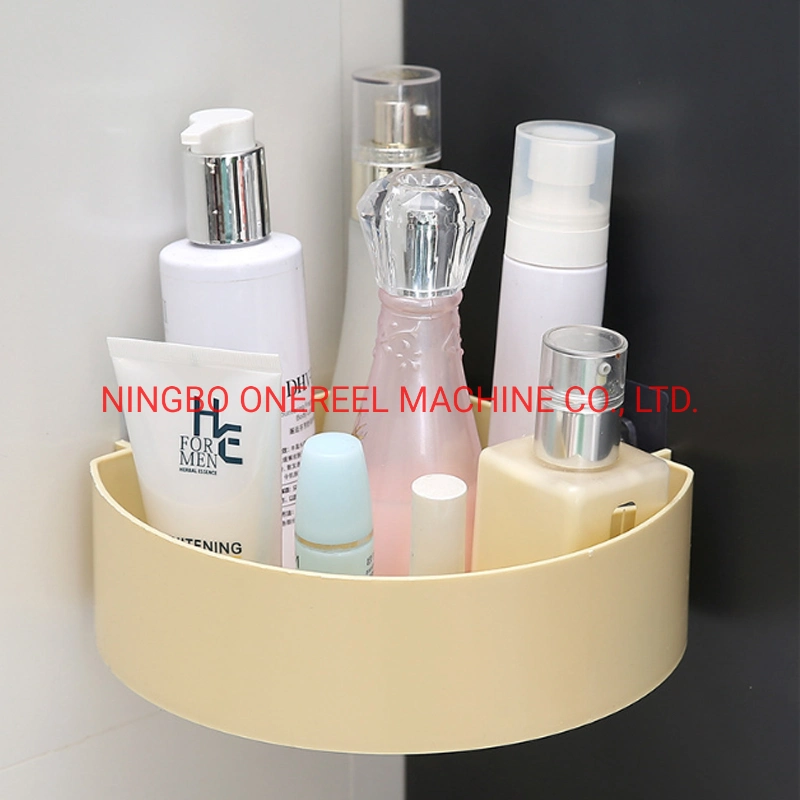 No-Punch Bathroom Plastic Wall Shelf Storage Rack