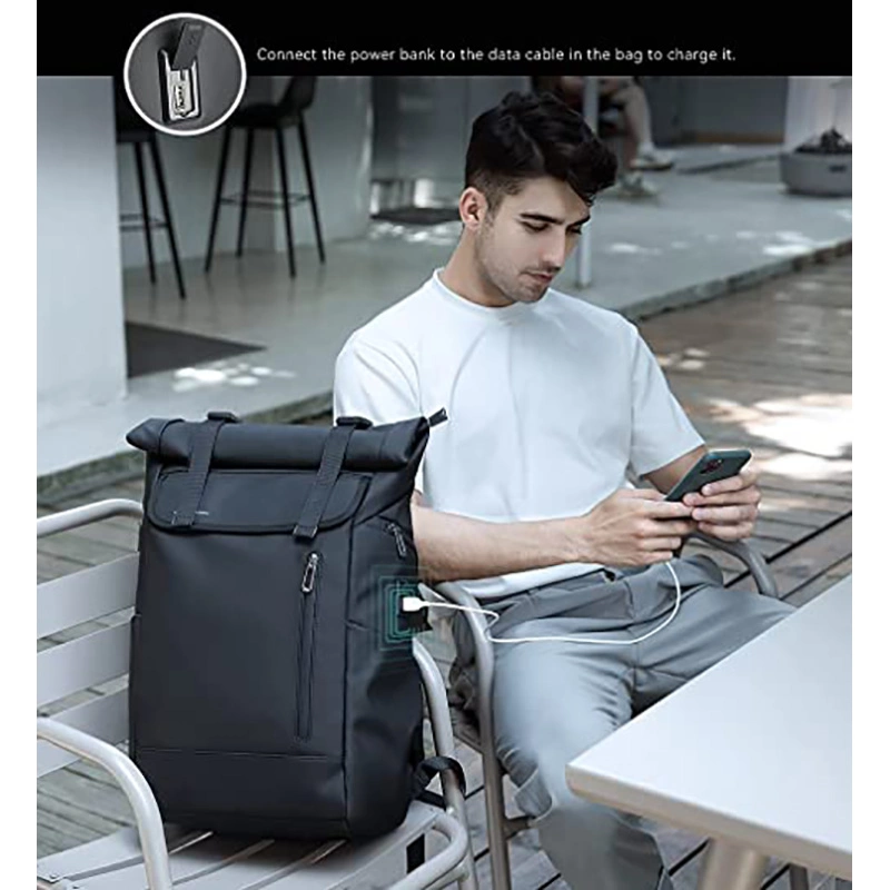Рюкзак для ноутбука с откидной крышкой Commuter Travel с защитой от влаги и возможностью расширения Зарядное устройство USB
