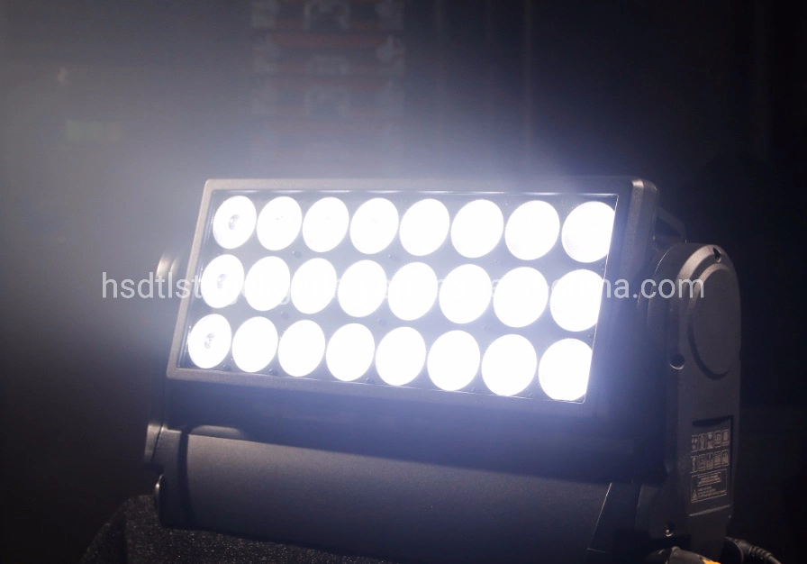 Waterproof China Stage Lighting Factory IP65 24PCS 15W LED Wash Moving Head Light